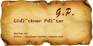 Glöckner Péter névjegykártya